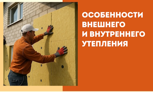 Какие особенности внешнего и внутреннего утепления в Дедовске