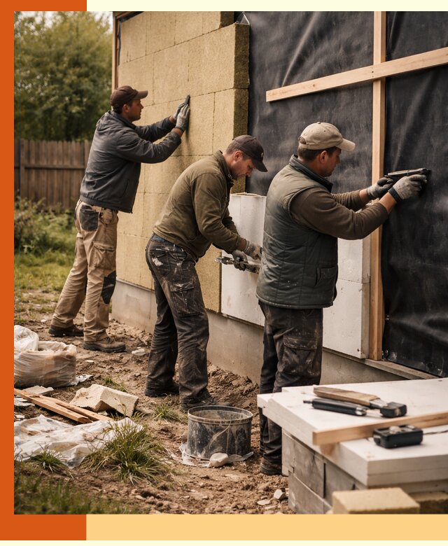 Утепление дачного дома под ключ в Дедовске