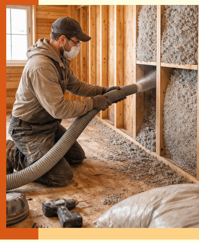 Утепление дачного дома эковатой в Дедовске — быстро и надёжно