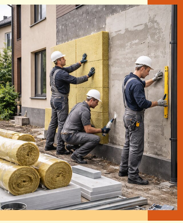 Утепление таунхауса в Дедовске от 7916 руб/м2 — комплекс под ключ | ТепломастерДдв