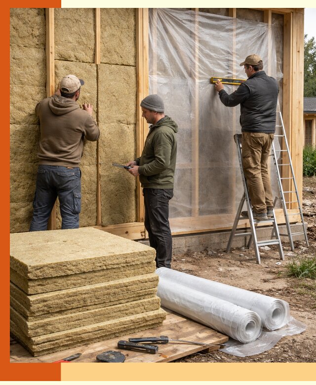 Утепление каркасного дома в Дедовске под ключ с гарантией качества