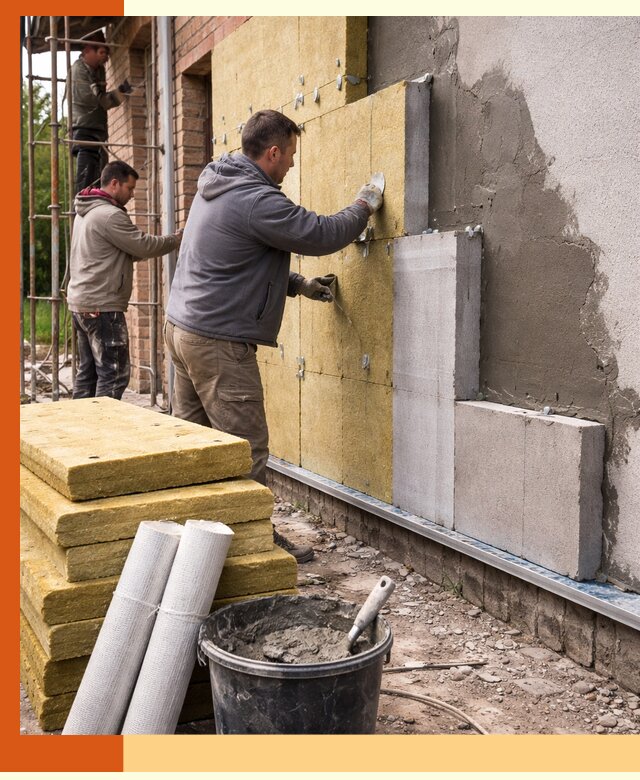 Утепление кирпичного дома под ключ в Дедовске