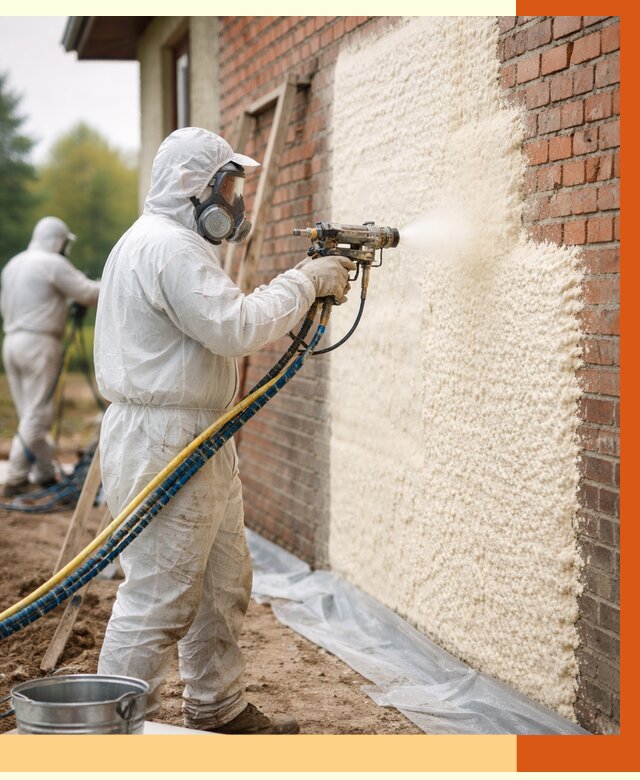 Утепление кирпичного дома ППУ в Дедовске под ключ от 7147 руб. | ТепломастерДдв