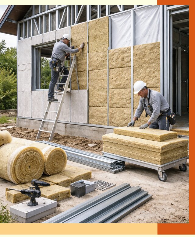 Утепление дома из ЛСТК в Дедовске от 5717 руб./м² — профессионально | ТепломастерДдв