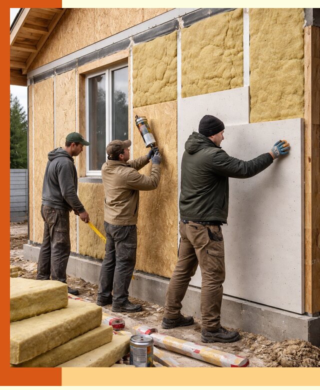 Профессиональное утепление дома из SIP-панелей в Дедовске