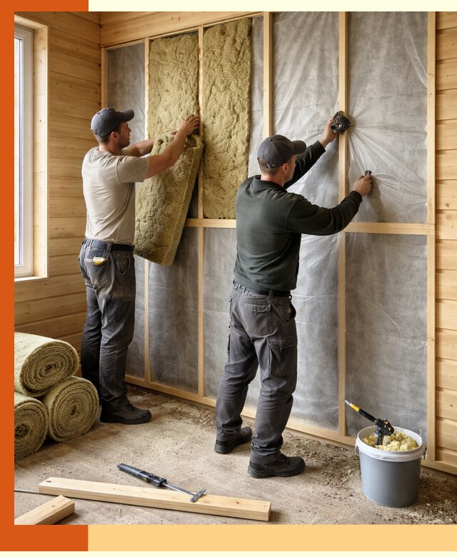 Утепление дома из минибруса в Дедовске: комплексные теплоизоляционные работы