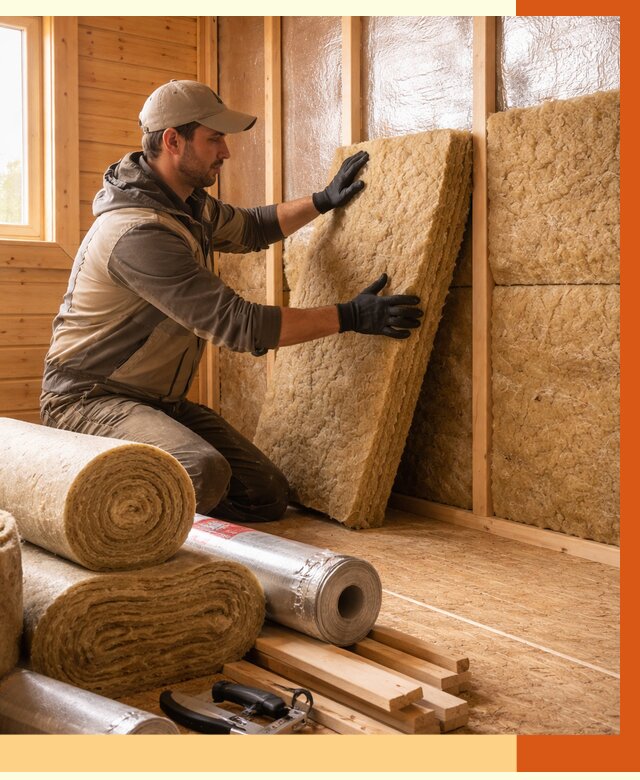 Утепление бани в Дедовске под ключ от 4948 руб./м2 — утеплить потолок, пол и стены | ТепломастерДдв