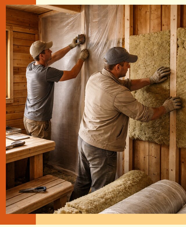 Утепление бани изнутри в Дедовске качественно и недорого