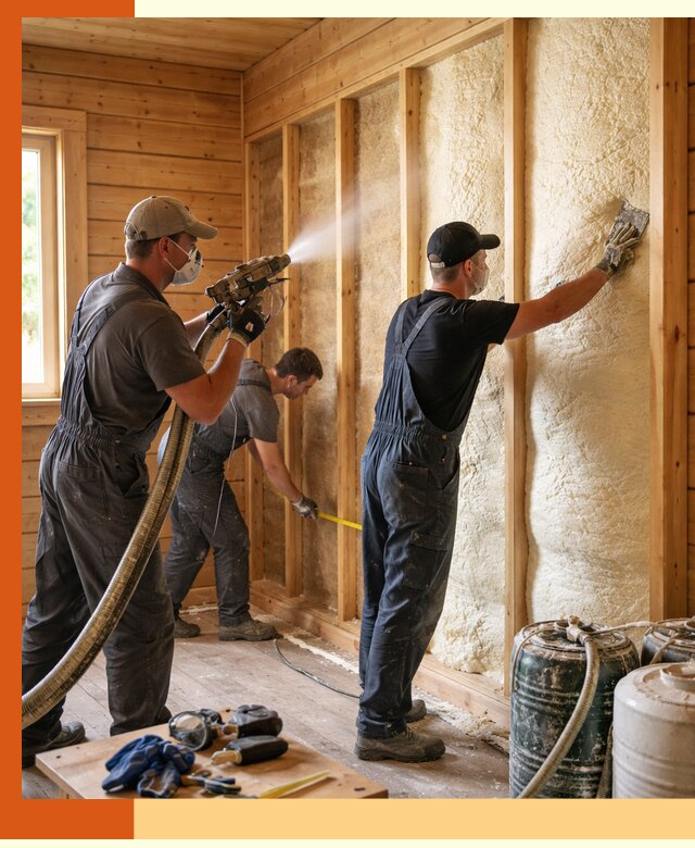 Утепление бани пенополиуретаном (ППУ) в Дедовске