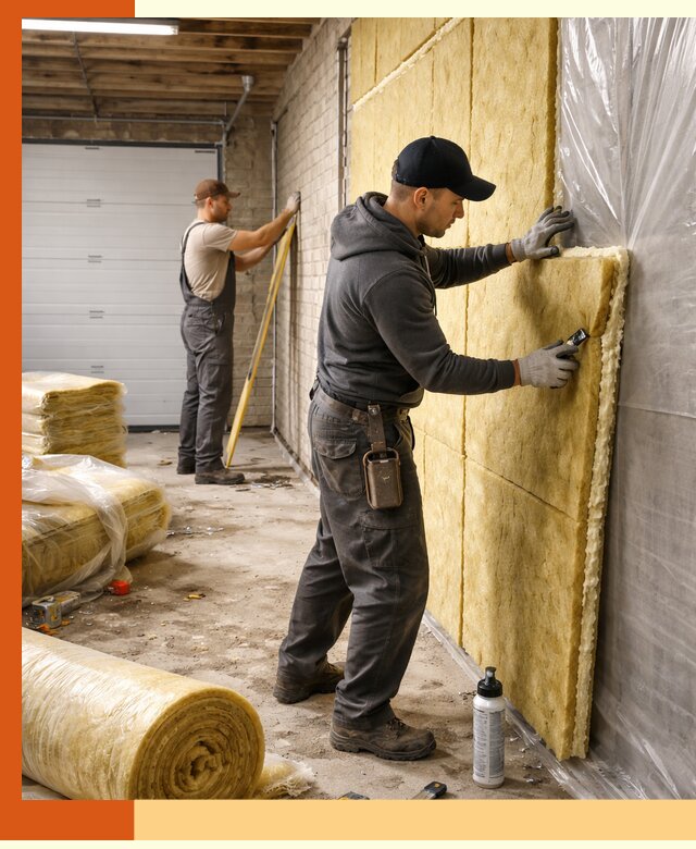 Утепление гаража под ключ в Дедовске — все виды теплоизоляции