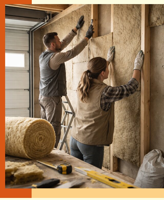 Утепление гаража изнутри в Дедовске: быстро и надежно