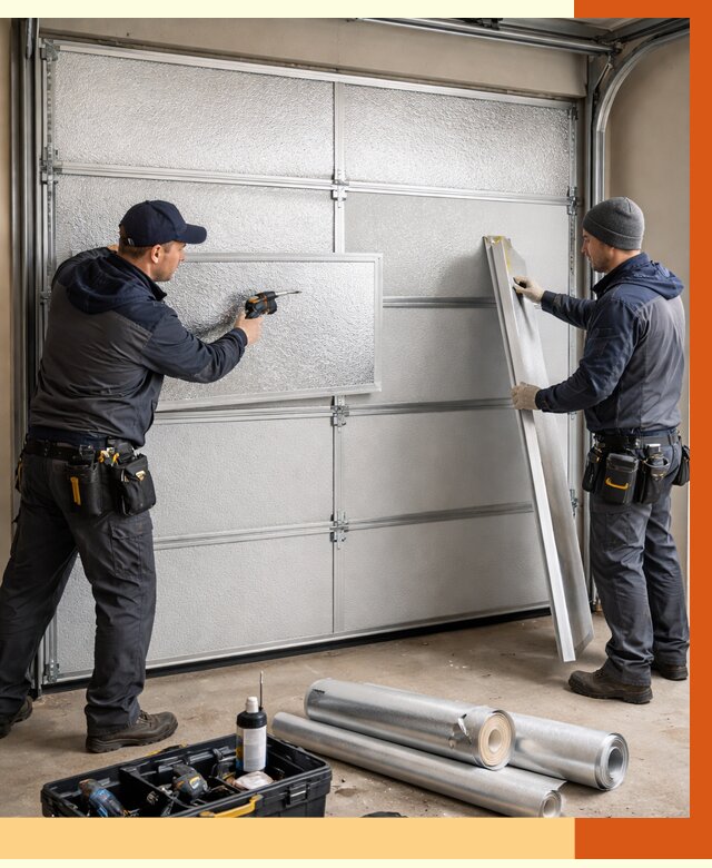 Утепление гаражных ворот в Дедовске от 8631 руб/м2 — надежно и быстро | ТепломастерДдв