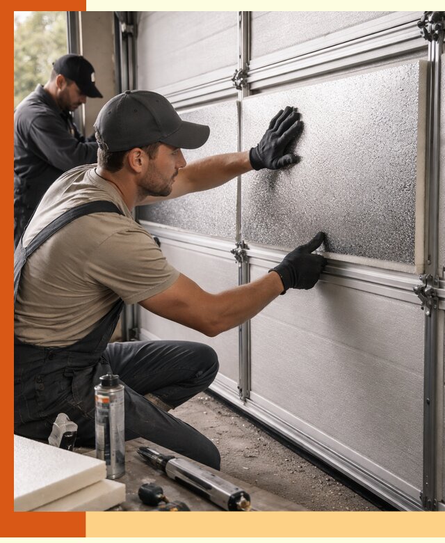 Утепление гаражных ворот в Дедовске качественно и надежно