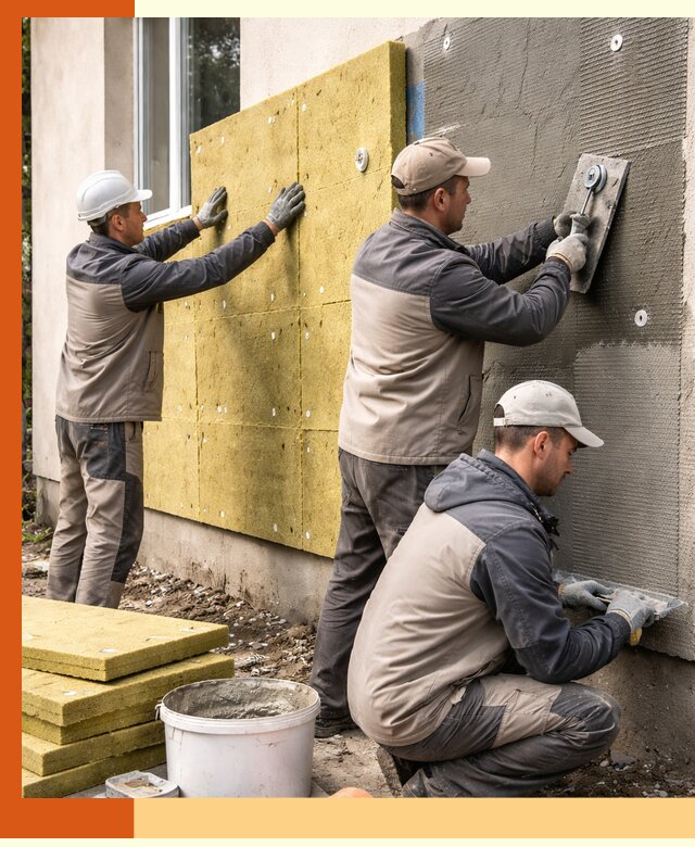 Утепление фасада под штукатурку в Дедовске — энергоэффективная технология