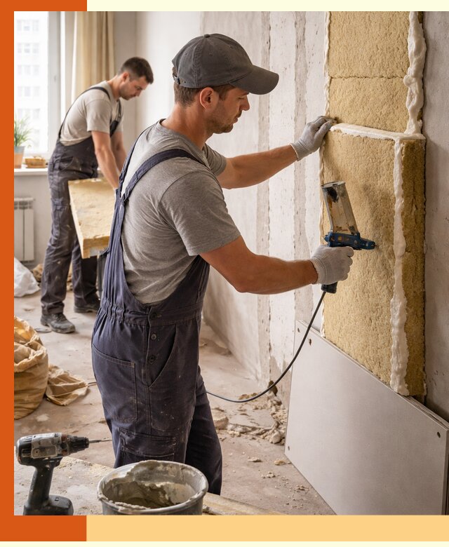 Утепление стен изнутри в Дедовске — качественно и эффективно