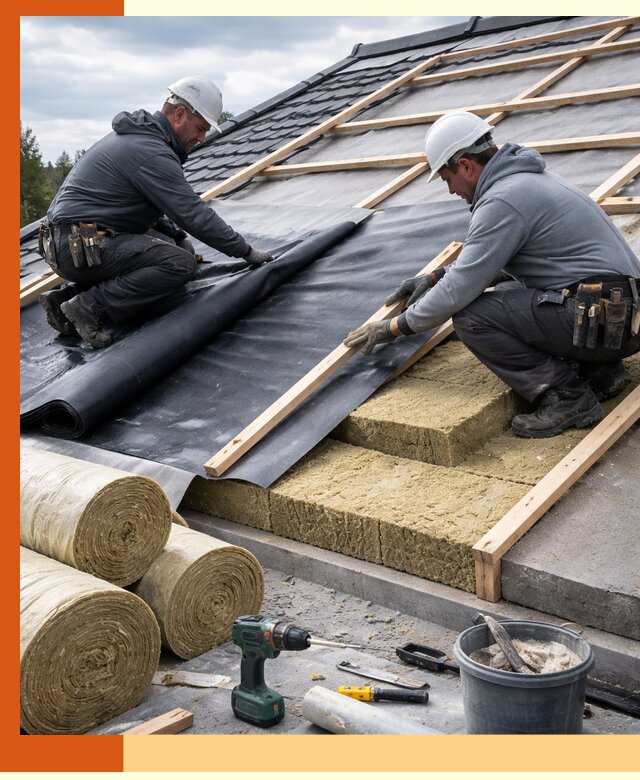 Утепление крыши снаружи в Дедовске: профессиональная теплоизоляция