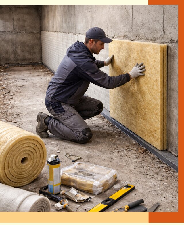 Утепление фундамента изнутри в Дедовске от 4618 руб./м2 — работы под ключ | ТепломастерДдв