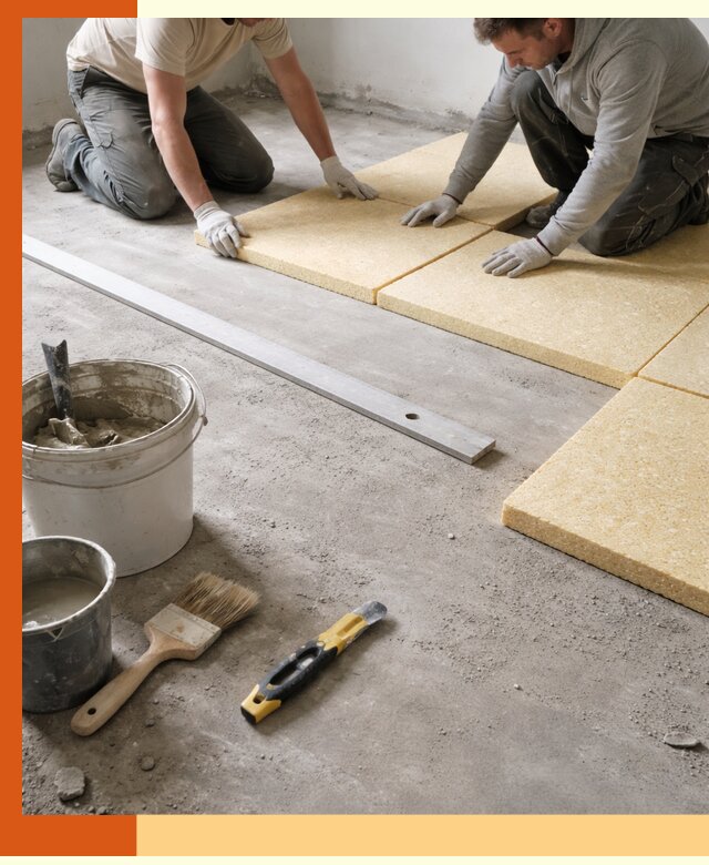 Утепление бетонного пола в Дедовске профессионально и недорого