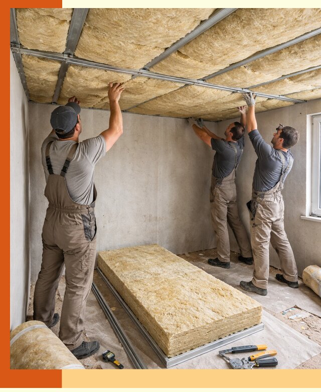 Утепление потолка в Дедовске — тепло и без сквозняков