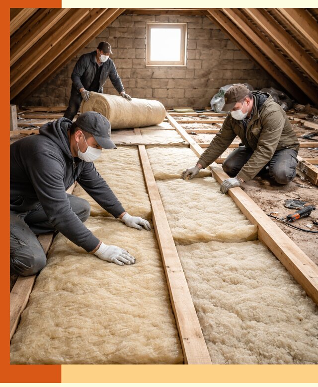 Утепление чердака в Дедовске — профессиональная теплоизоляция кровли