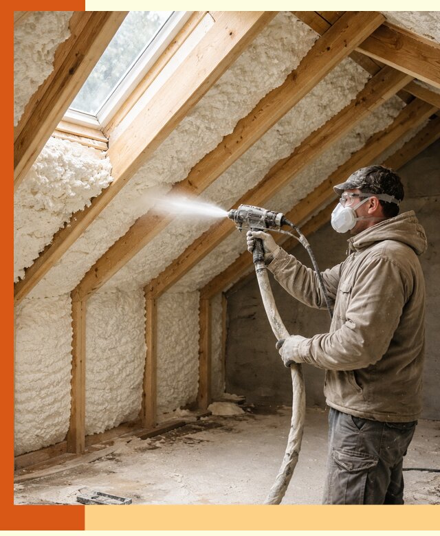 Утепление мансарды ППУ в Дедовске быстро и надежно