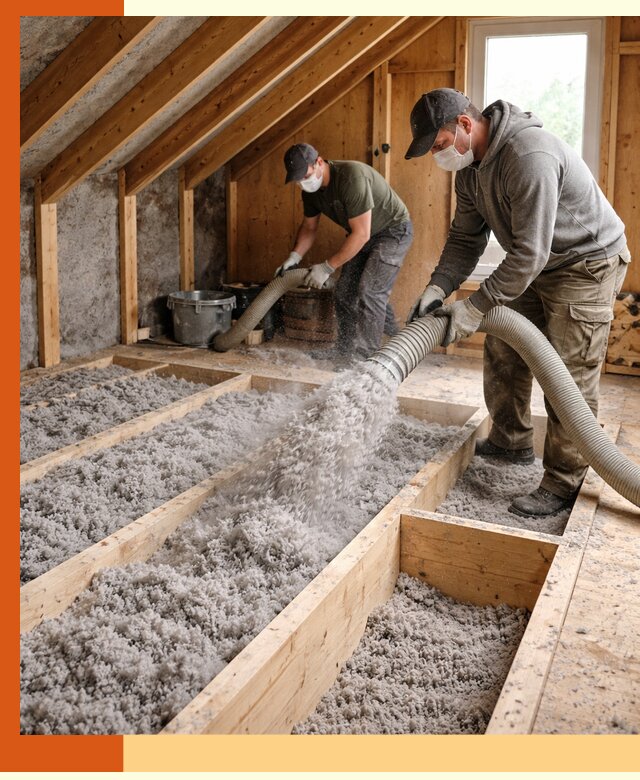 Утепление мансарды эковатой в Дедовске с гарантией качества