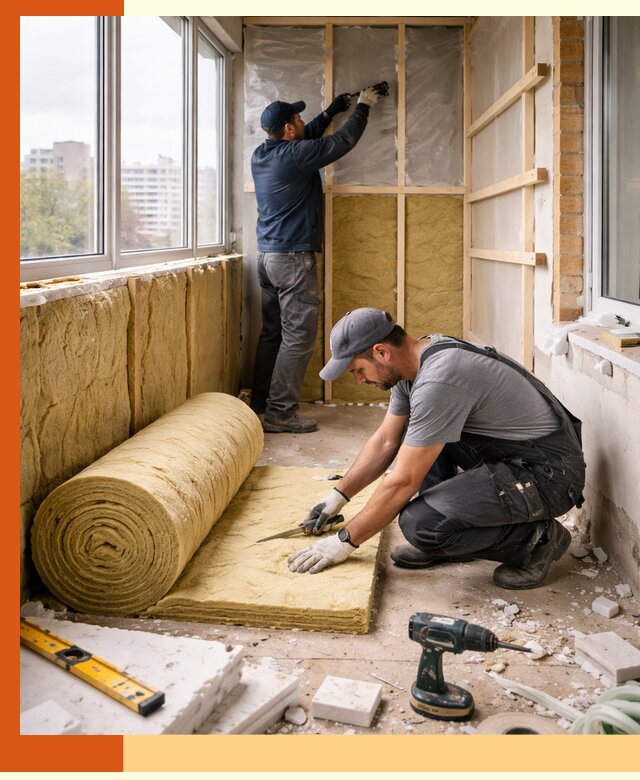 Утепление балкона под ключ в Дедовске качественно и быстро