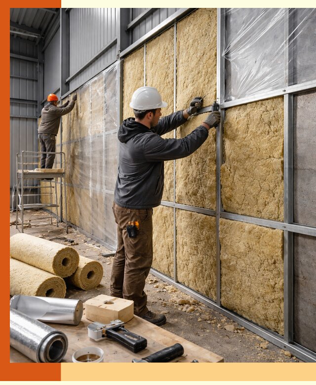 Утепление ангара в Дедовске — профессиональная теплоизоляция помещений