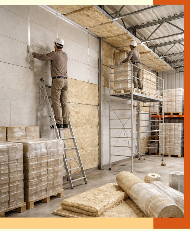 Утепление склада готовой продукции в Дедовске от 2144 руб./м2 — комплексно | ТепломастерДдв