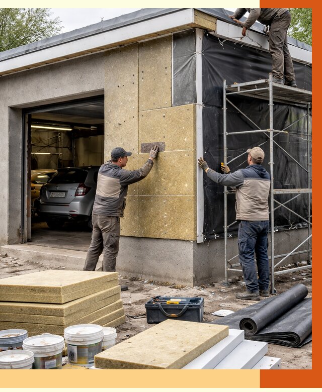 Утепление автосервиса в Дедовске ппу, пеноизоляция, от 15943 руб/м2 — ТепломастерДдв