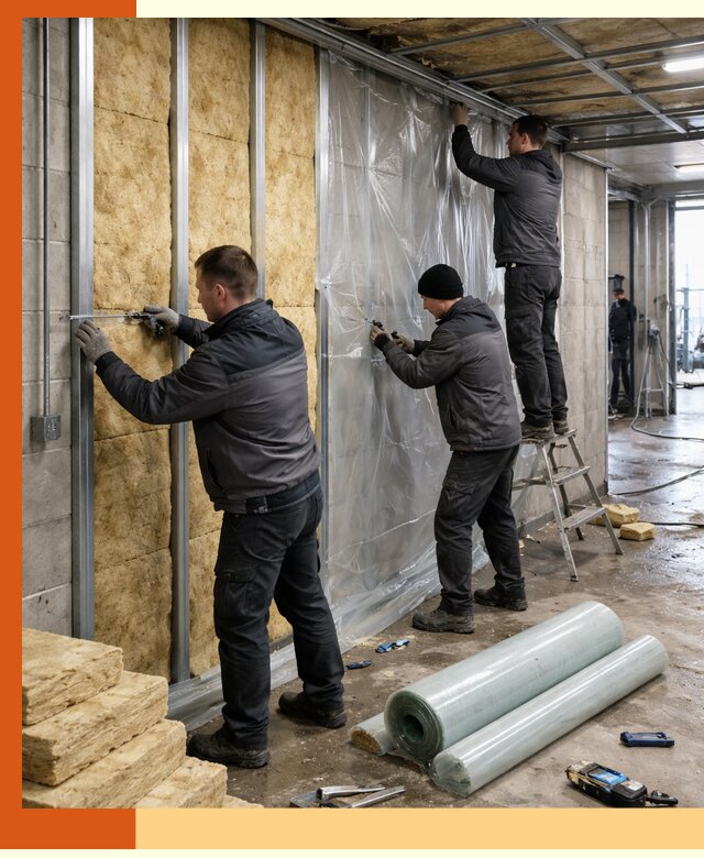 Профессиональное утепление автомойки в Дедовске для любого типа помещений