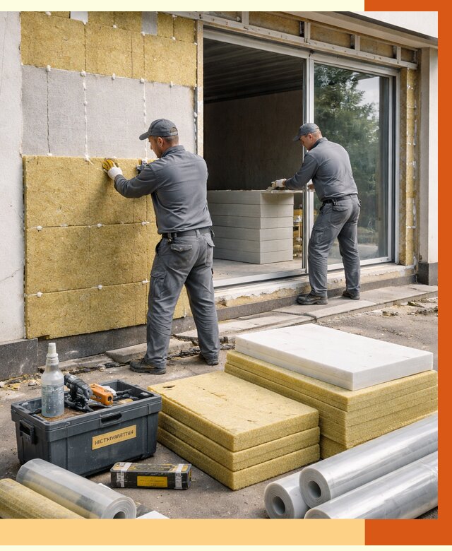 Утепление торгового павильона в Дедовске от 15943 руб./м² под ключ | ТепломастерДдв