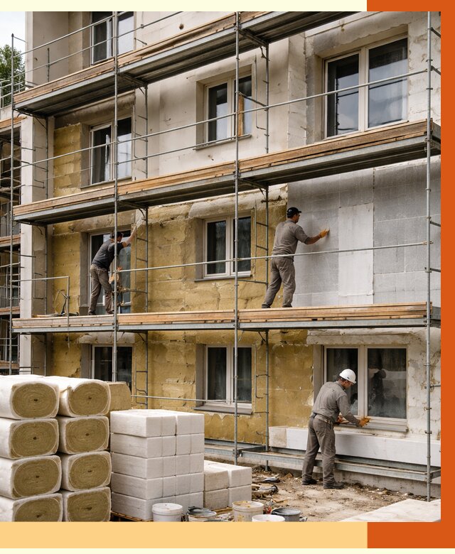 Утепление гостиницы в Дедовске от 7916 руб./м2 — комплексно, ППУ, под ключ | ТепломастерДдв