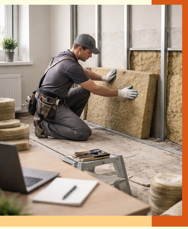 Утепление офиса в Дедовске от 4948 руб/м2 — комплексное утепление офиса под ключ | ТепломастерДдв