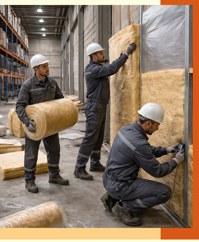 Утепление логистического центра в Дедовске от 4948 руб/м² под ключ | ТепломастерДдв