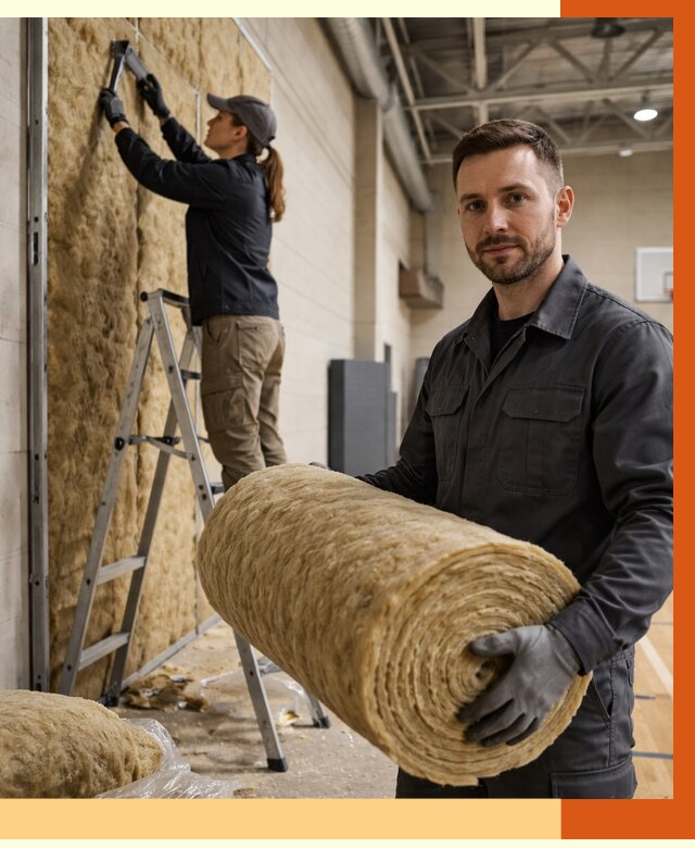 Утепление спортзала в Дедовске от 8246 руб/м2 — комплексное утепление под ключ | ТепломастерДдв