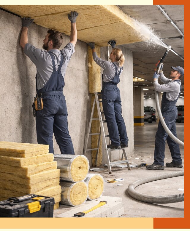 Утепление паркинга в Дедовске от 7477 руб./м2 — работы под ключ | ТепломастерДдв