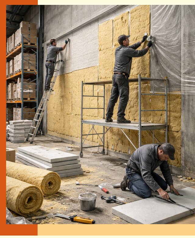 Утепление холодного склада под ключ в Дедовске