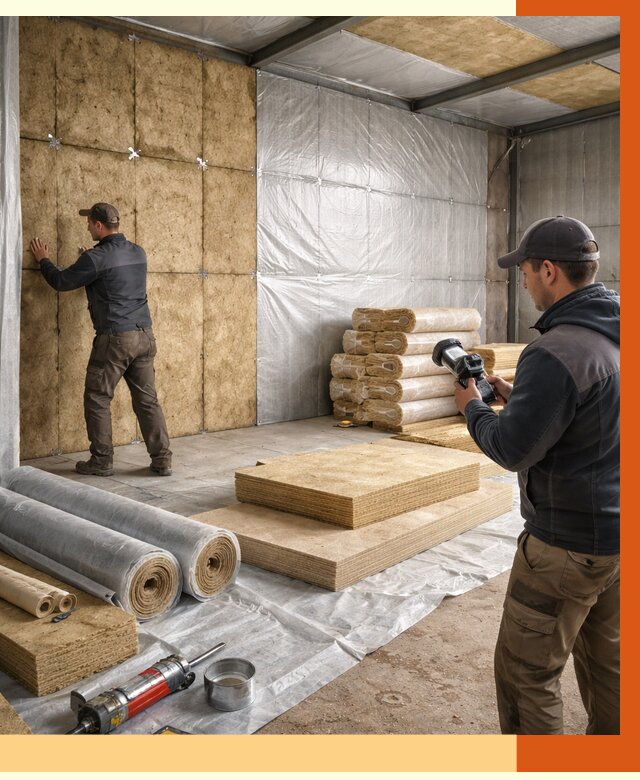 Утепление теплого склада в Дедовске под ключ от 12644 руб/м² | ТепломастерДдв