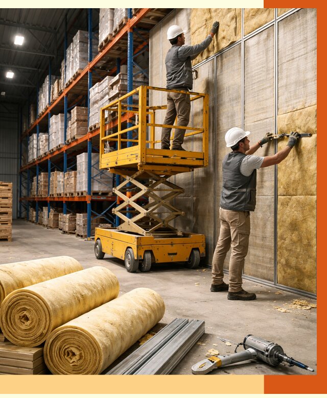 Утепление торгового склада в Дедовске от 3518 руб/м2 — комплексно и под ключ | ТепломастерДдв