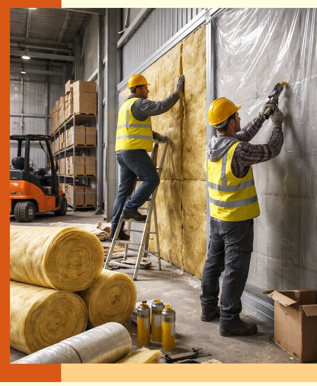 Утепление склада с техникой в Дедовске под ключ