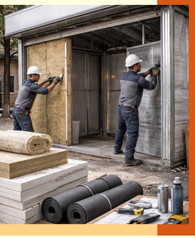 Утепление павильона шаурма в Дедовске под ключ от 1319 руб. за м² | ТепломастерДдв