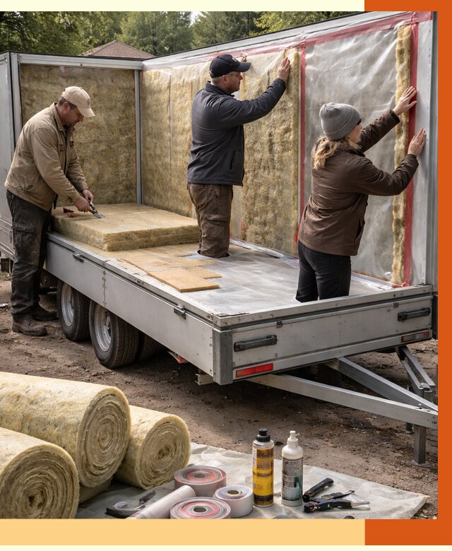 Утепление прицепа в Дедовске под ключ от 13744 руб. — комплекс от ТепломастерДдв