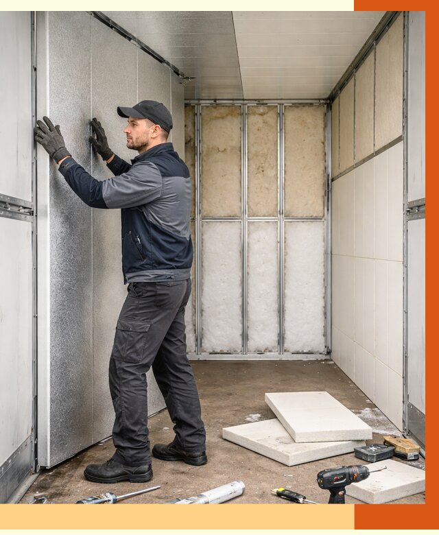 Утепление холодильного кузова в Дедовске от 14843 руб. под ключ | ТепломастерДдв