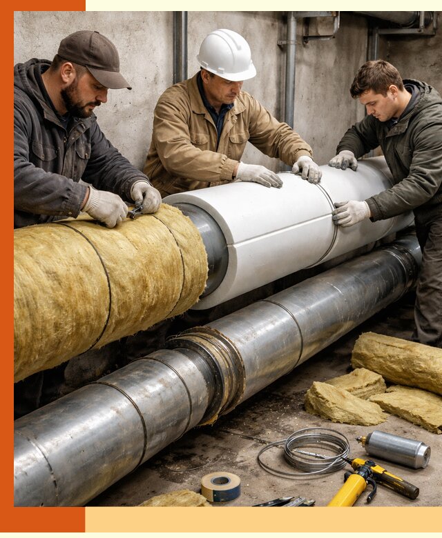 Утепление трубопровода в Дедовске с гарантией энергоэффективности