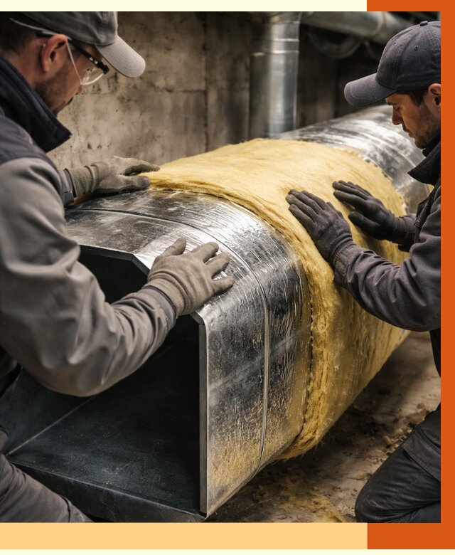 Утепление воздуховодов в Дедовске от 4618 руб. — теплоизоляция вентиляции | ТепломастерДдв