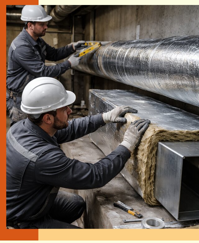 Профессиональное утепление воздуховодов и теплоизоляция в Дедовске