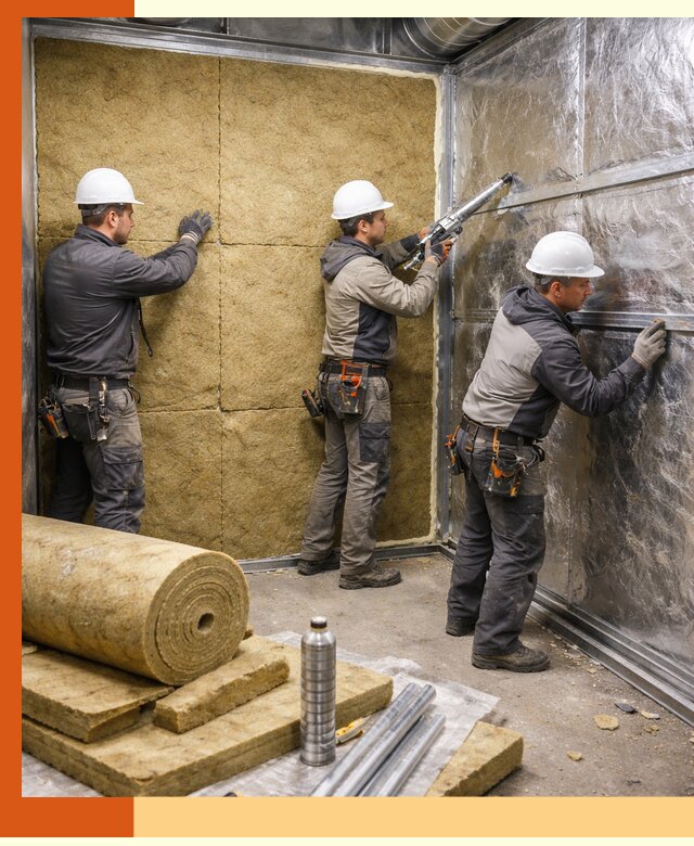 Утепление венткамеры в Дедовске — качественная теплоизоляция и шумопоглощение