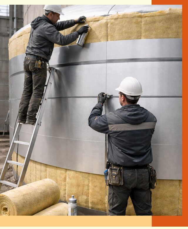 Утепление цистерны в Дедовске пенополиуретаном от 15943 руб. под ключ | ТепломастерДдв