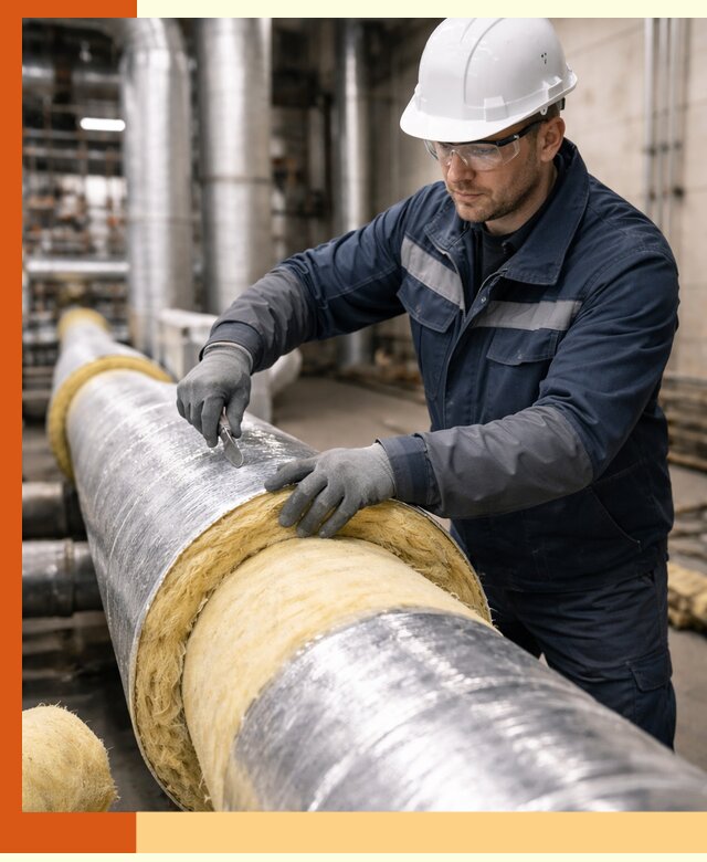 Утепление технологического оборудования и заводских установок в Дедовске